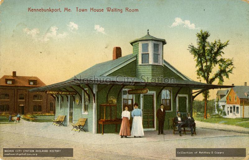 Postcard: Kennebunkport, Maine, Town House Waiting Room